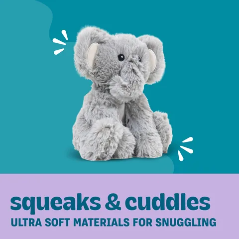 Pupstages Calming Plush Buds 大象造型陪伴玩偶（灰／S） 4