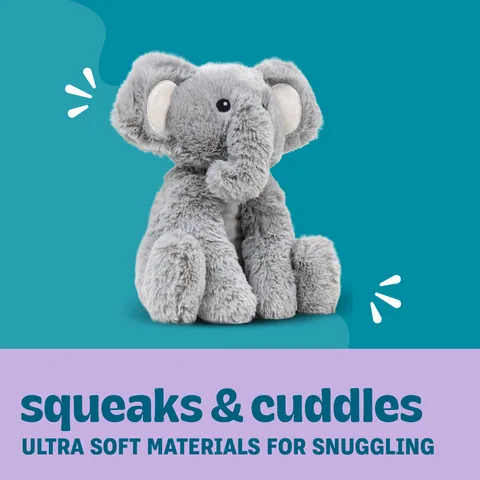 Pupstages Calming Plush Buds 大象造型陪伴玩偶（灰／L） 4