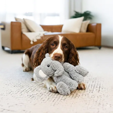Pupstages Calming Plush Buds 大象造型陪伴玩偶（灰／L） 5