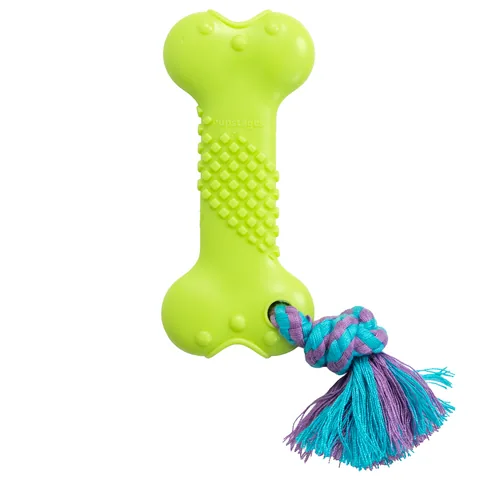 Pupstages Orka Bone Dog Toy – Green, Small